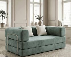 NEU: Schlafsofa - blau