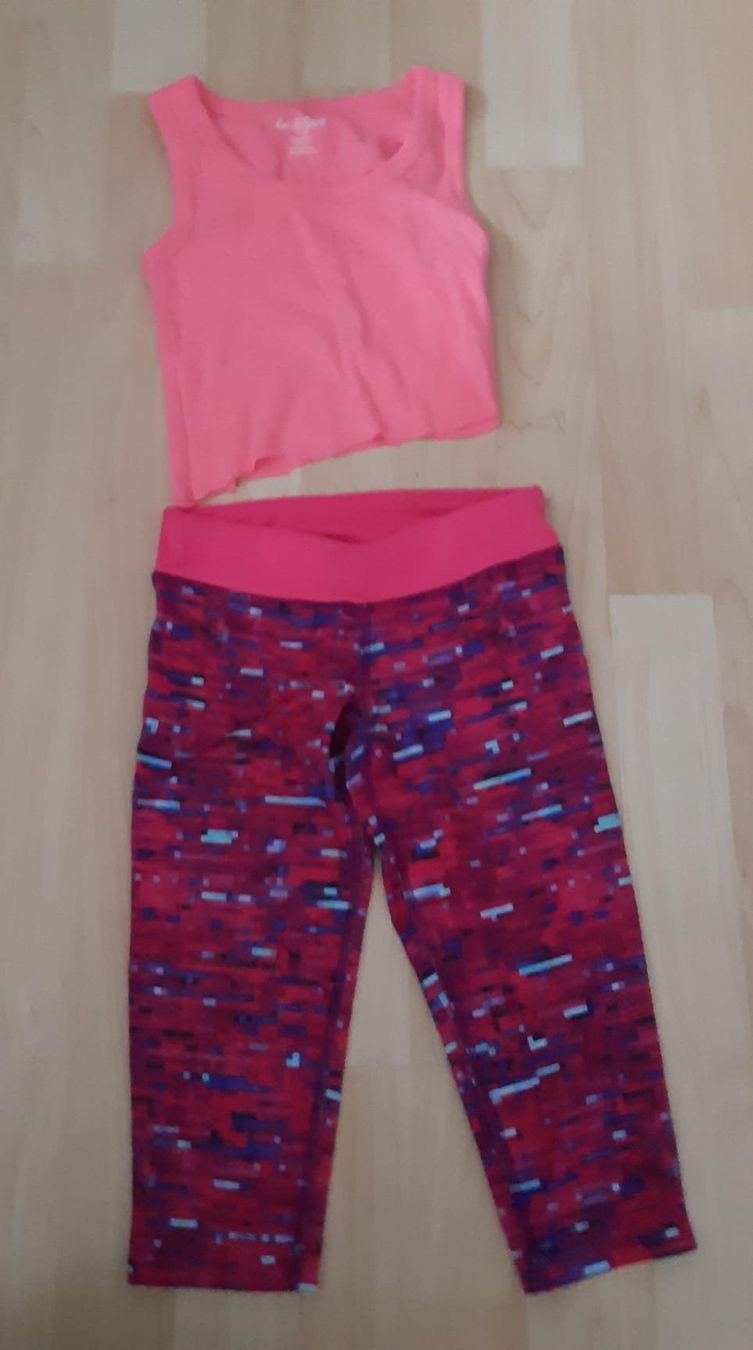 Collant & Leggings: Mädchen Leggings+Top, Gr. S 6-Jährige, Marke: CHAMPION+CAT – Usato da Sachseln venduto da jocaso