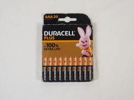 Duracell Plus AAA 20 Batterien