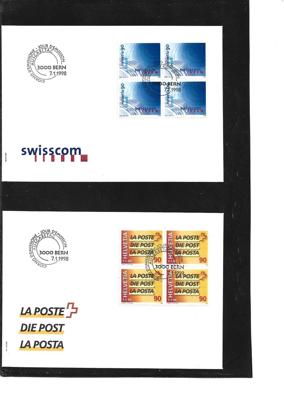Tous les timbres: 1998 FDC  4 er Ausgabetag 1998 – Neuf (Voir description) à Rheinau par loxis