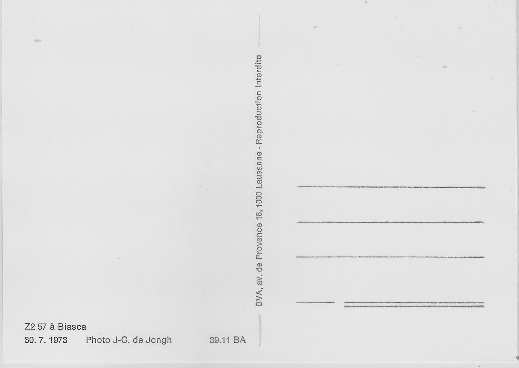 Cartes postales: Z2 57 a Biasca Postwagen PTT poste – Antique à Ettingen par Kartenplanet 1