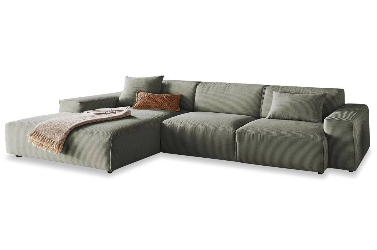 Sofas: Ecksofa Eastport in Cord turtle links – Neu und originalverpackt aus Bischofszell von deluxe-moebel 1