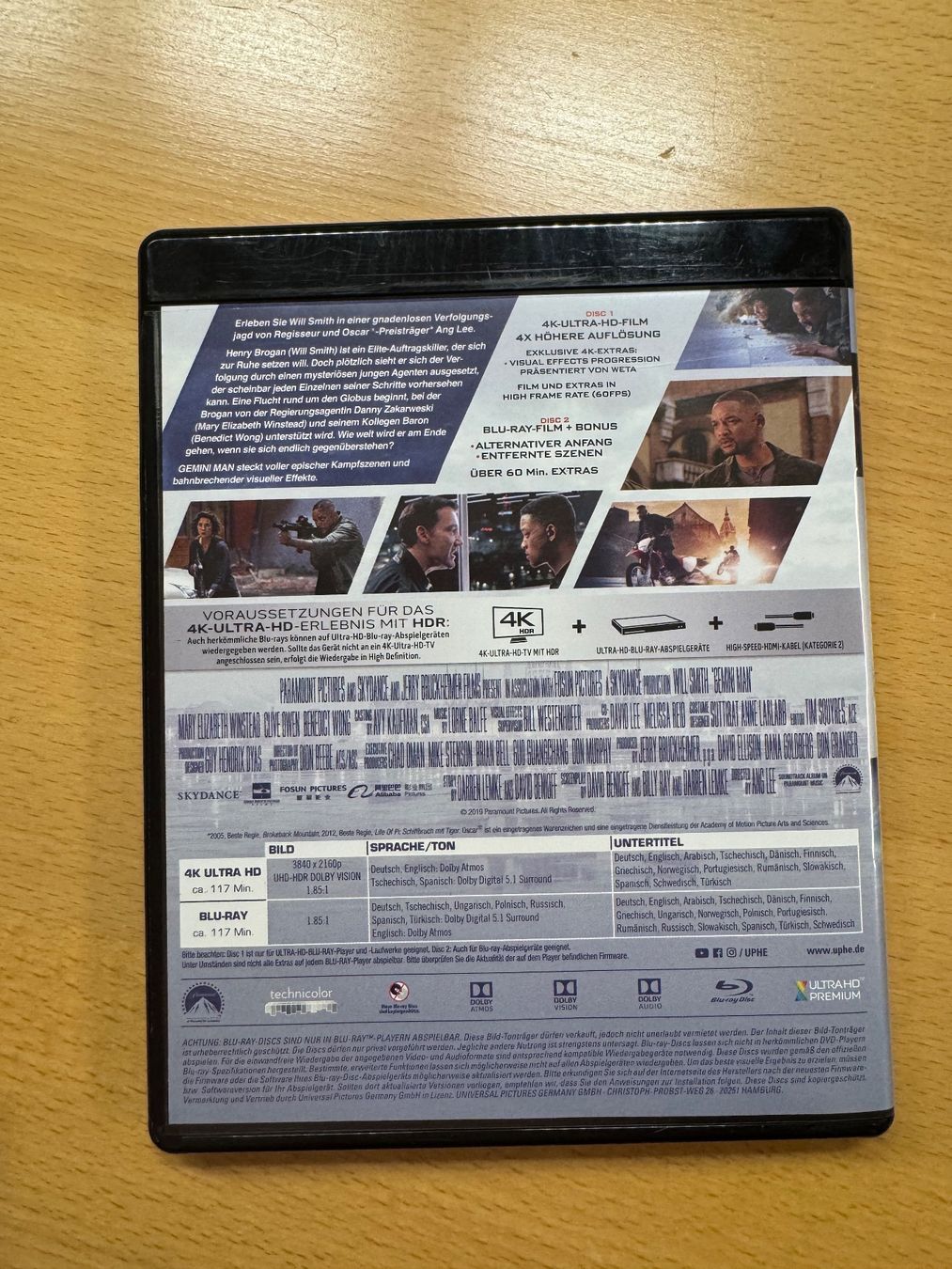 Tutti i DVDs: Gemini Man 4k UHD Blu Ray – Usato da Schwerzenbach venduto da ste_pp82 1