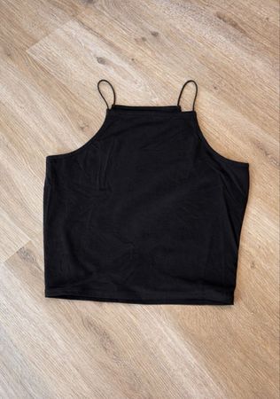 Débardeur noir bretelles fines taille XS