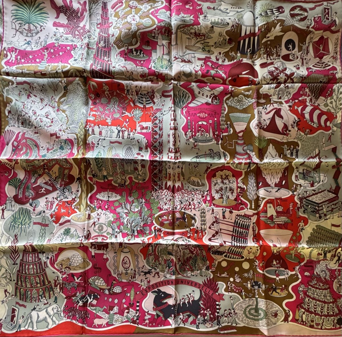Hermès Foulard & Sciarpe: Hermès carré Exposition Universelle Neuf  – Nuovo e nell'imballaggio originale da Genève venduto da HappyLifestyle 8