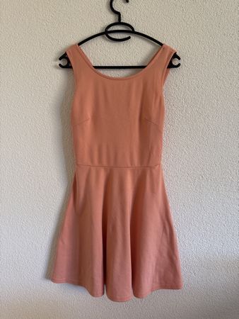Sommerliches Kleid in Rosa/Peach, Grösse XS