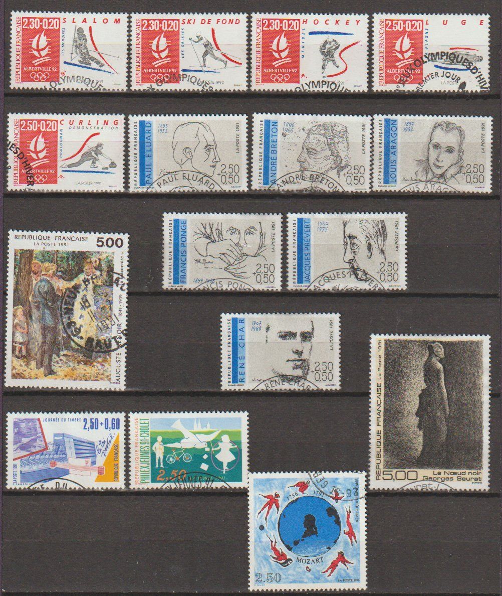 Alle Briefmarken: France – Gebraucht aus Crans-Montana von kira56