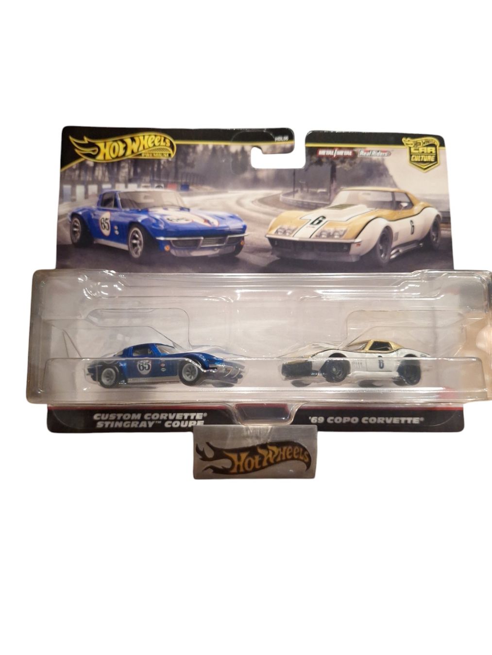 Hot Wheels Modellautos: 2 Pack 2024 Mix 3 Custom Corvette Stingray Coupe / 69 Copo C – Neu und originalverpackt aus Adlikon von Mmartin0