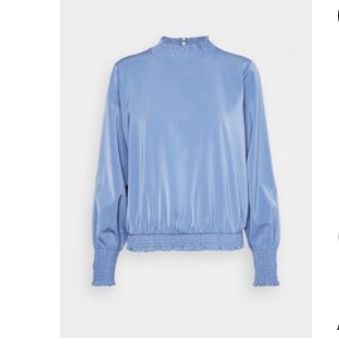 Only Top: Langarmshirt blau highneck  – Difettoso da Altenrhein venduto da Luke2015