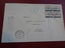 PAYERNE 28.V.41 ERSTTAG PRO AERO SONDERPOSTFLUG, BOUCHS/WALD