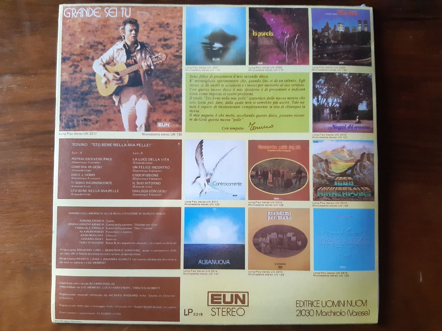 Schallplatten: Tonino Frasca - Sto bene nella mia pelle (LP, Album) – Neu (gemäss Beschreibung) aus Verscio von giamma1985 1