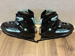 Schlittschuhe,schwarz/hellblau,Gr 37-41,guter Zustand 