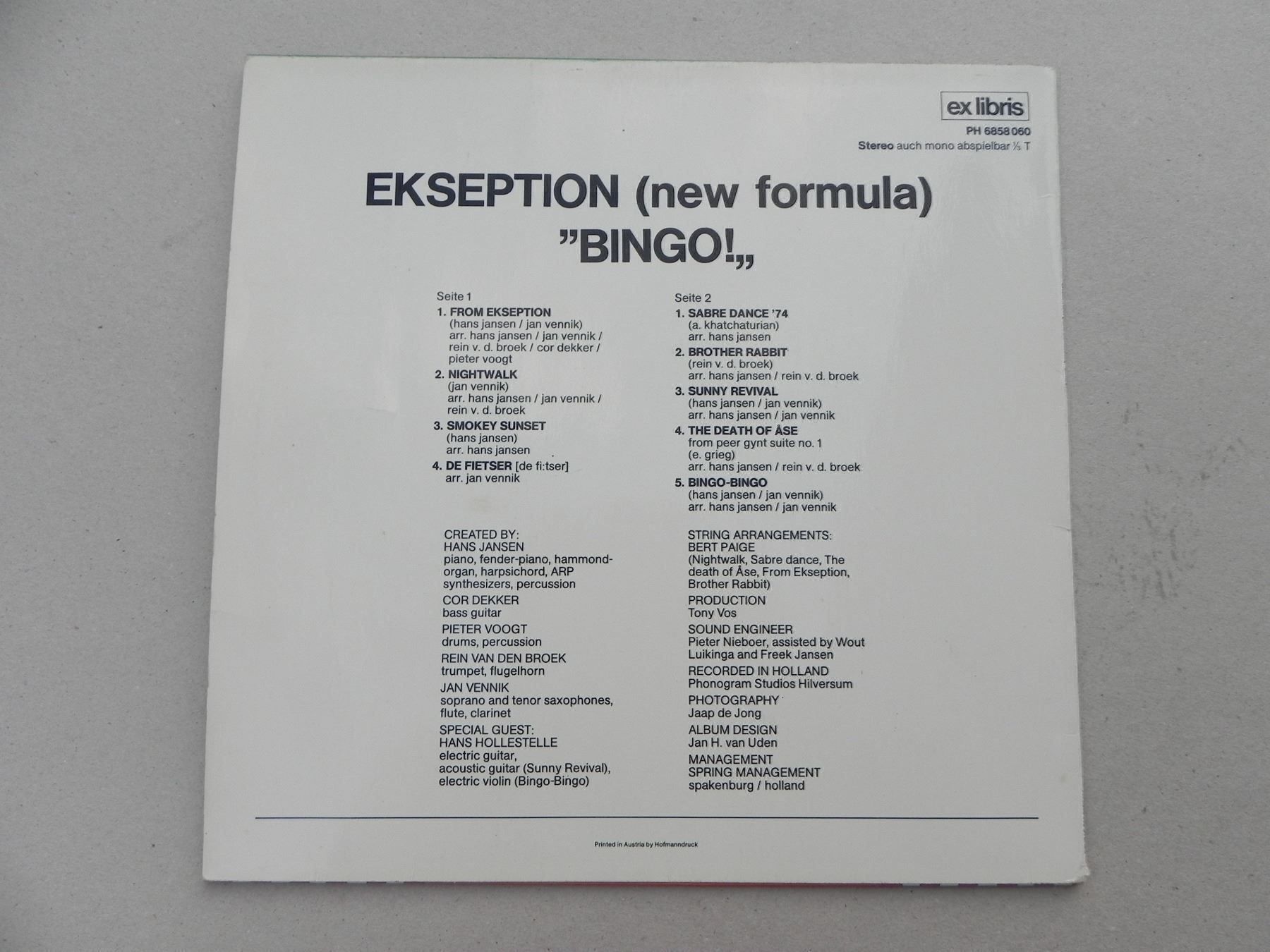 Vinyles: 2 Lp Ekseption Pop ExLibris Edition 1974 – D'occasion à Siebnen par krimsie 2
