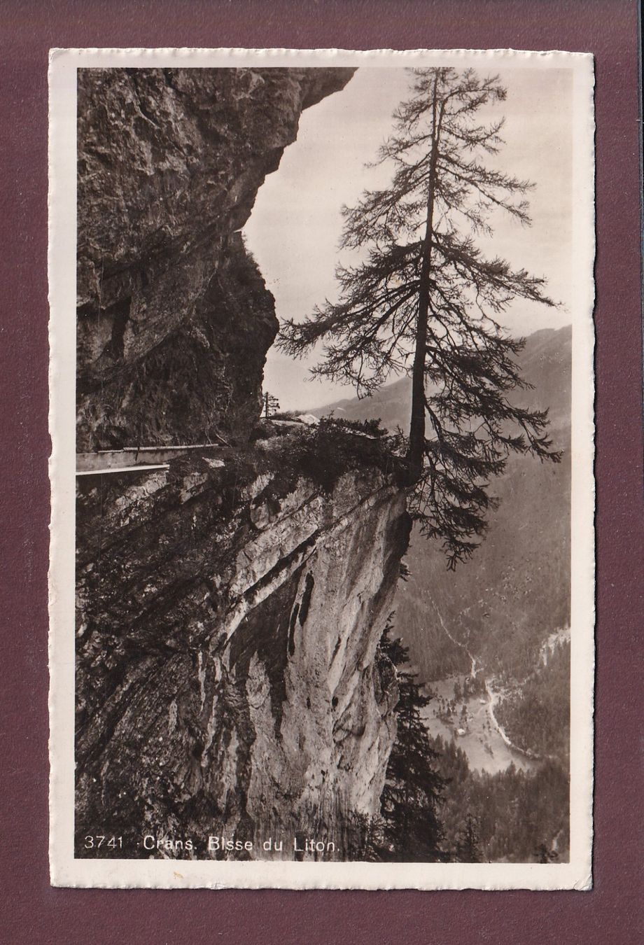 Cartoline postali: CRANS - Bisse du Liton - 1941 – Usato da Pully venduto da nicecards