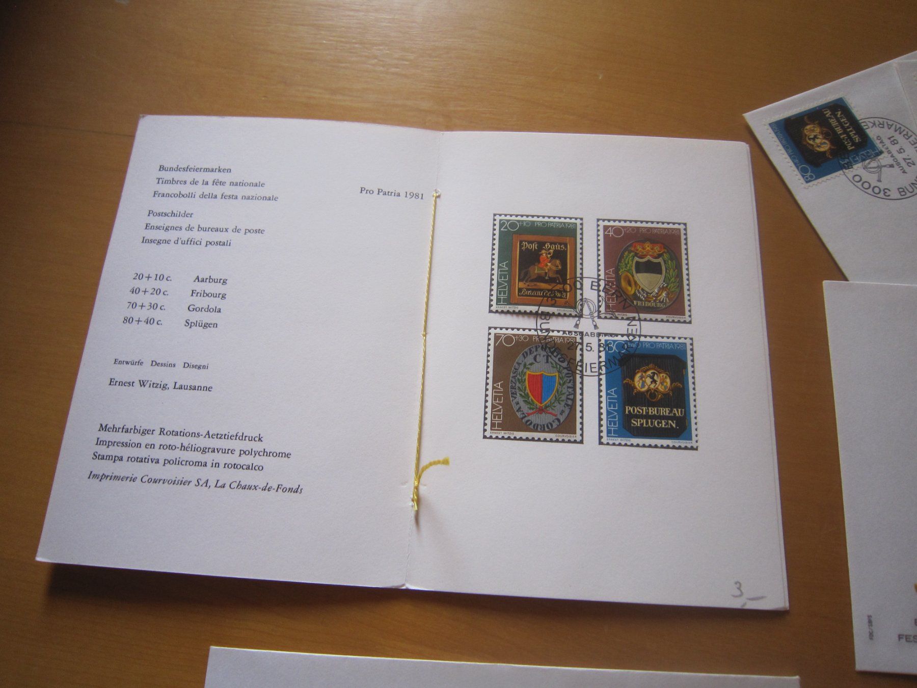 Tous les timbres: PP 1981 FDC Serie und einzeln – D'occasion à Gordola par Polentaefung 2