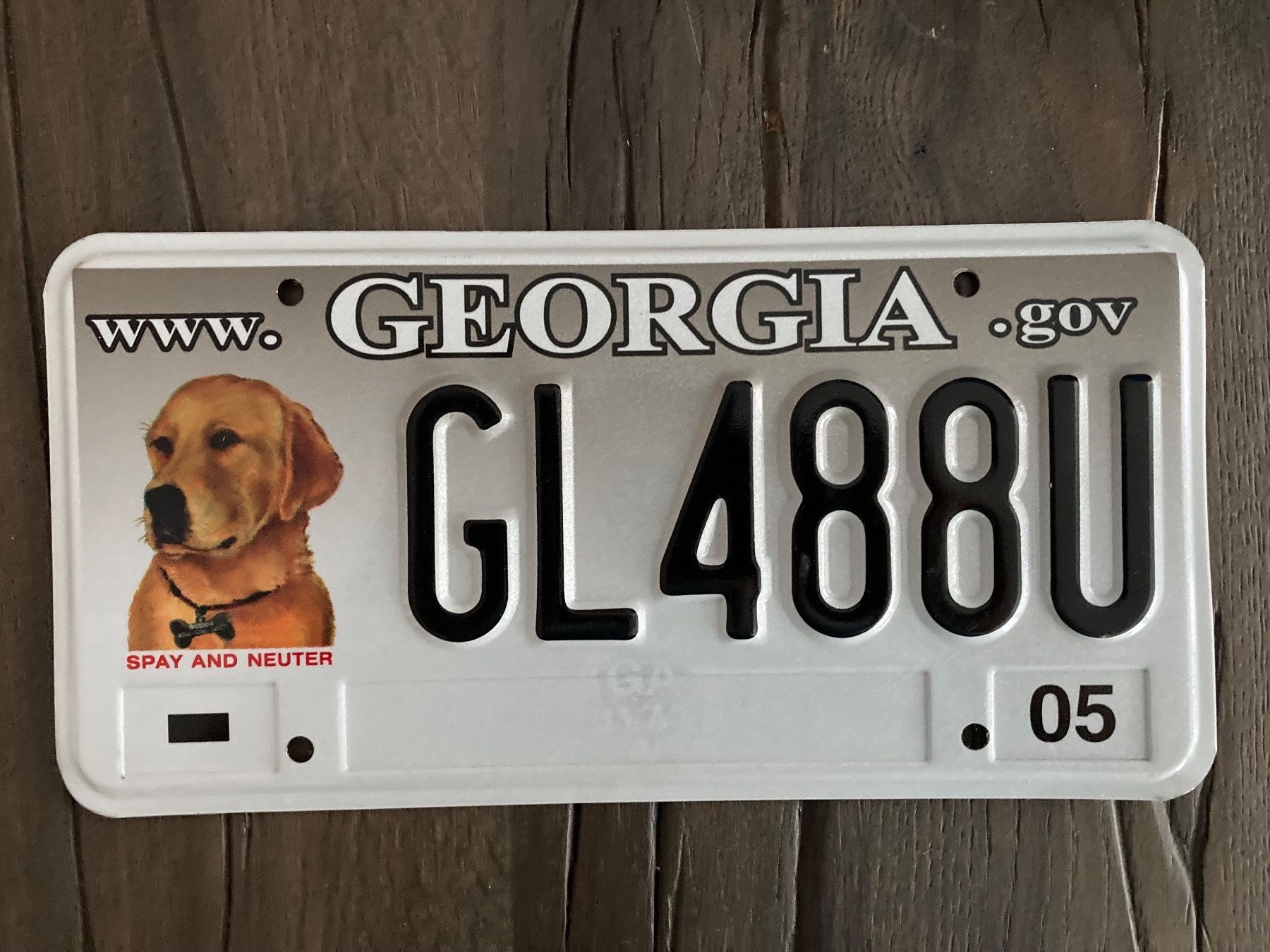 Insegne: US Nummernschild Georgia – Usato da Oensingen venduto da Heineken-Joe