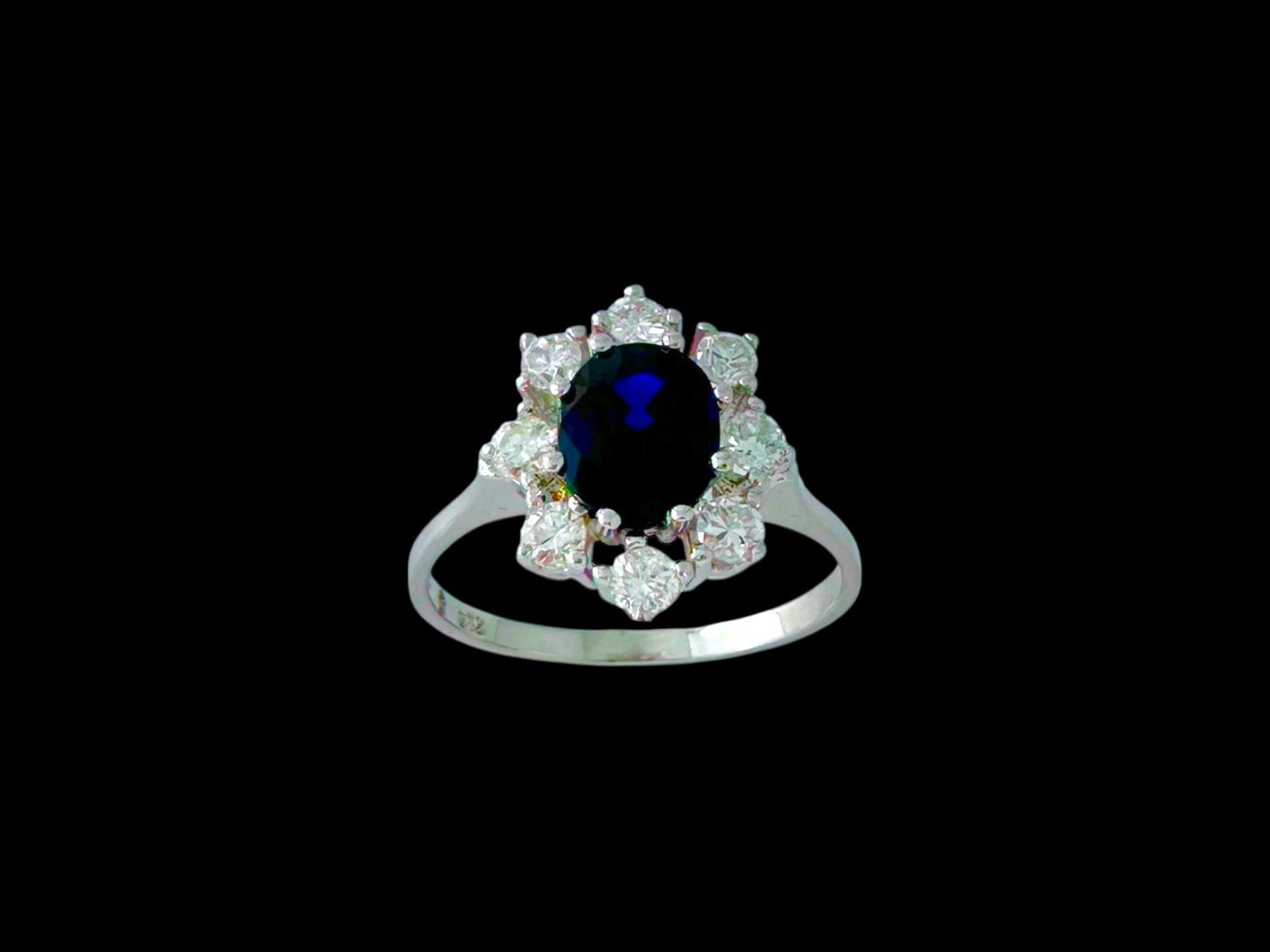 Anelli: SCHILLIG AG, Basel, Saphir - Diamant - Ring – Usato da Zuzwil SG venduto da artimmo 3
