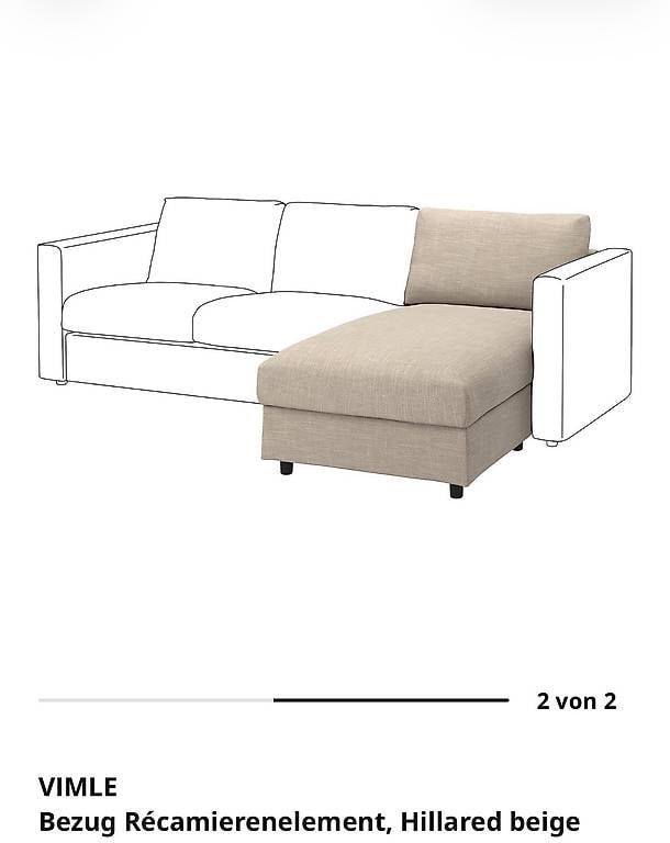 Tessuti: Ikea vimle bezug recamiere hillared – Nuovo (secondo la descrizione) da Dübendorf venduto da Aber_trotzdem