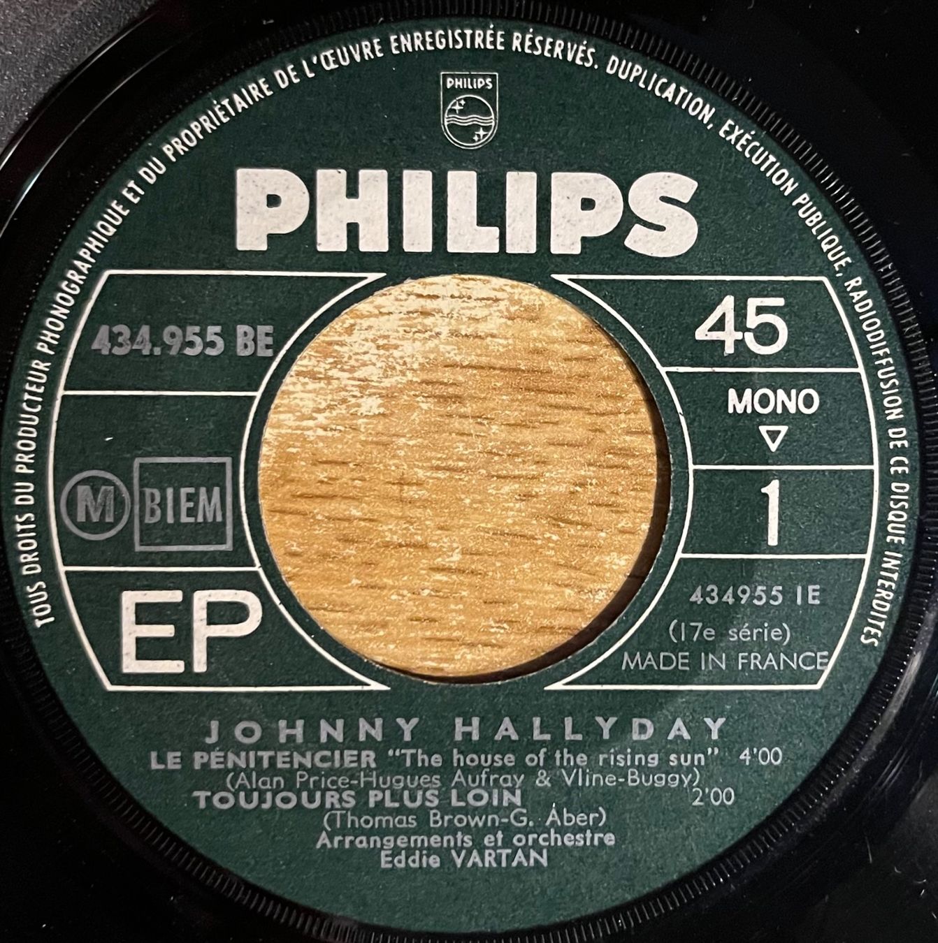 Dischi in vinile: JOHNNY - LE PENITENCIER – Usato da Bussigny venduto da vinyl-pas-cher 2