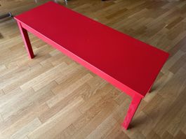 Rote Sitzbank 115 x 43 x 45.5 cm