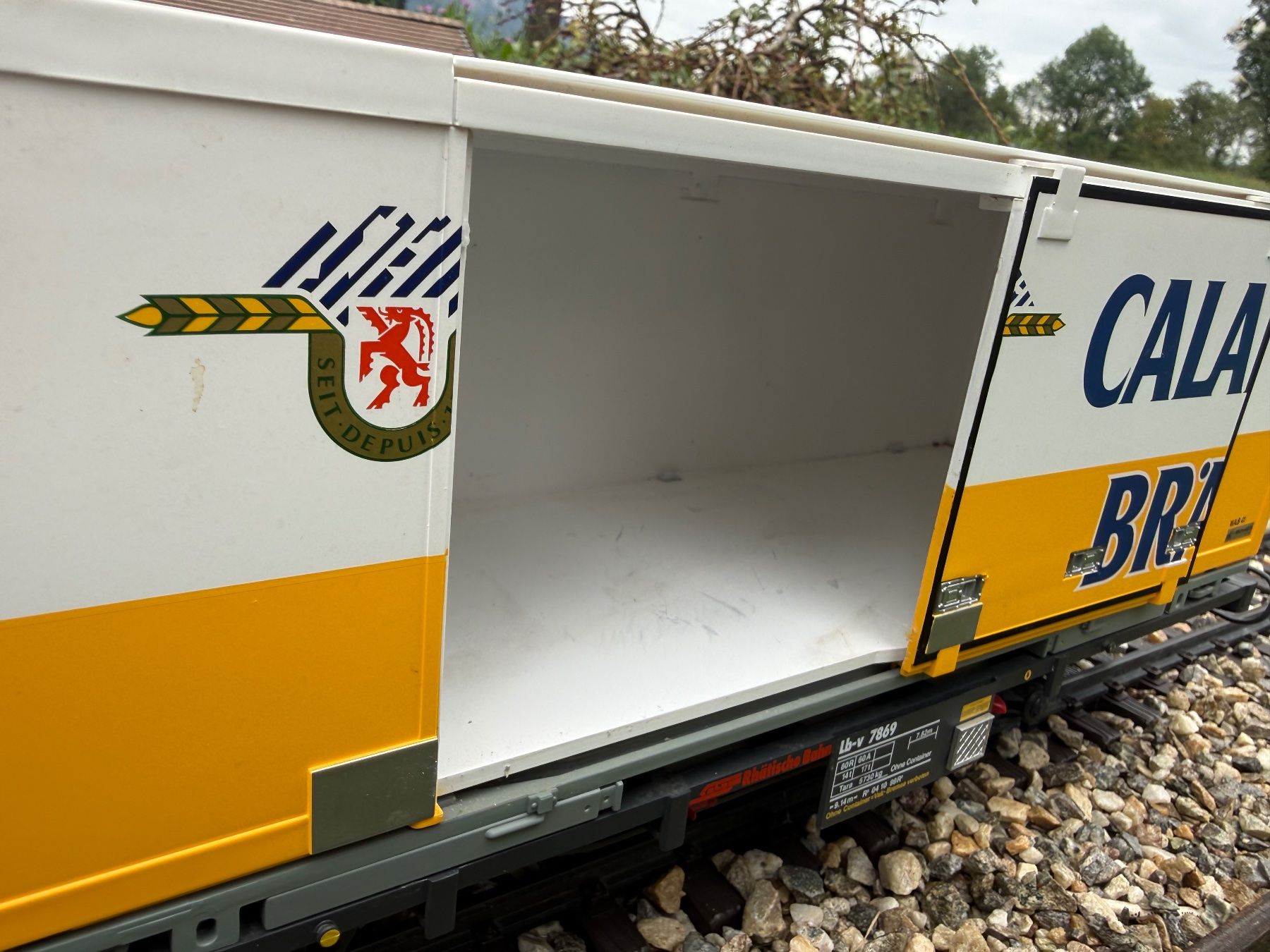 LGB Modellini di ferrovie: LGB Containerwagen – Usato da Kägiswil venduto da Bee79 3