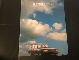 Renault 18 Verkaufsprospekt 32 Seiten Topzustand