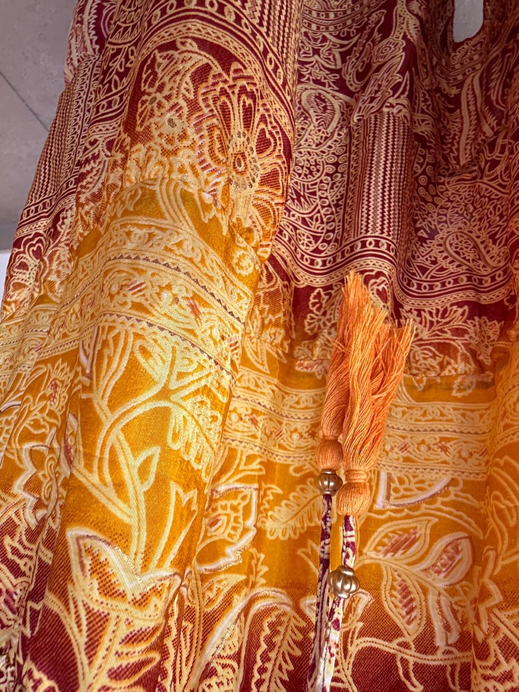 Robes: Boho Maxiszufenkleid aus Seide – Neuf (Voir description) à Sigriswil par ck56 5