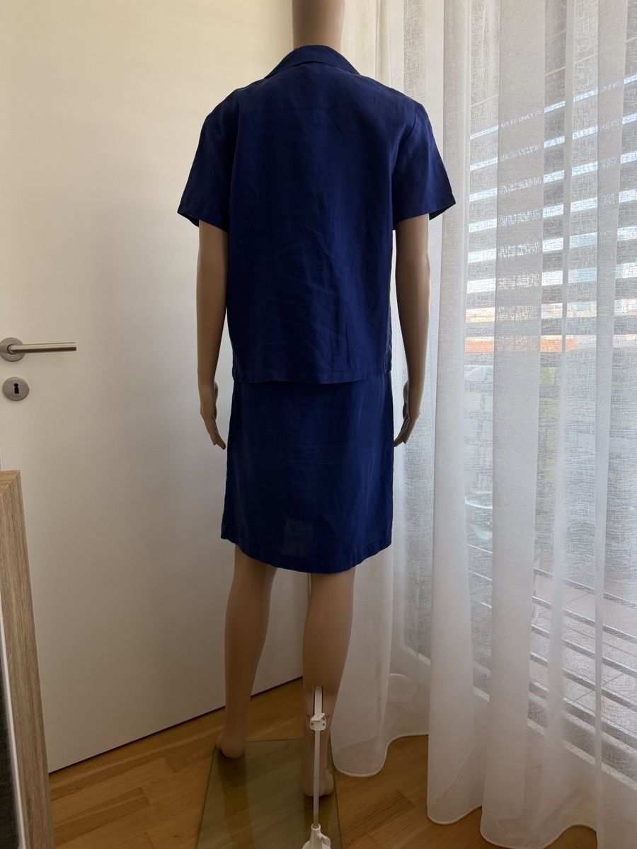 Vestiti: Leinen Kleid mit Hemd, blau Gr S – Usato da Basel venduto da Ksjusha 4