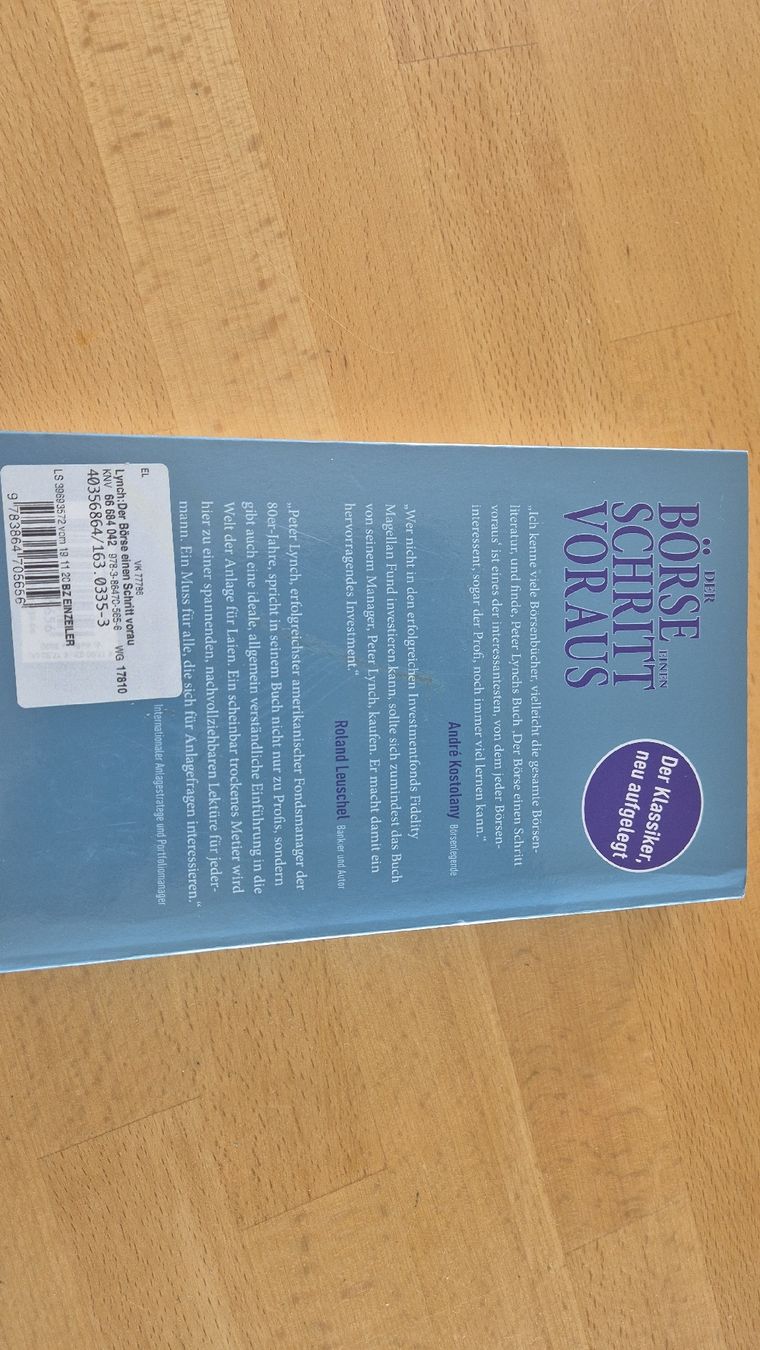 Libri: Der Börse einen Schritt voraus // Peter Lynch – Usato da Neftenbach venduto da Matterberg 2