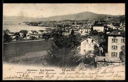 AK Montreux, Vue Générale et Pension S. Jamer