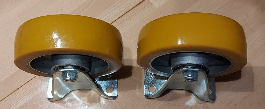 Youery Möbelrollen 38mm - 4 Stück Schwerlast Bis 200kg, Spurfrei