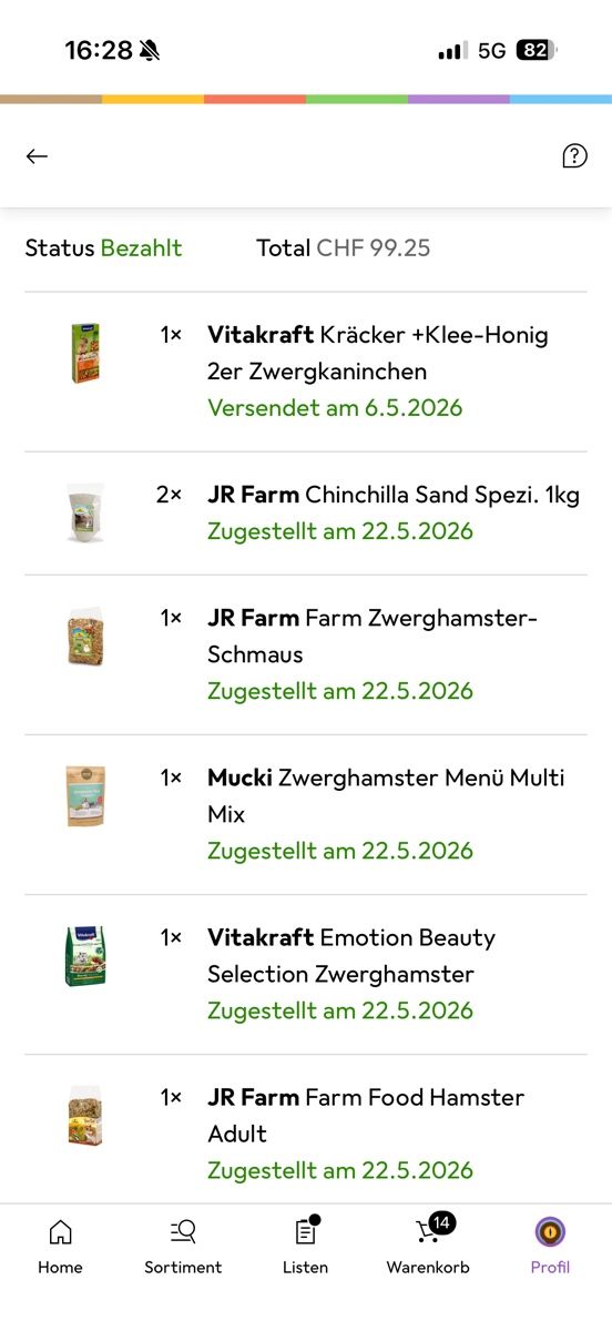 Mangimi: Hamsterfutter und Snacks assortiert – Nuovo (secondo la descrizione) da Gibswil venduto da Miratec 4