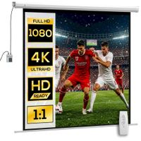HOMCOM Beamer Leinwand 85” 152x152cm