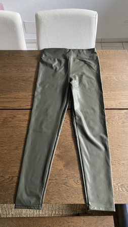 Seasons Hose Kunstleder Khaki Grösse L ungebraucht Lederopti