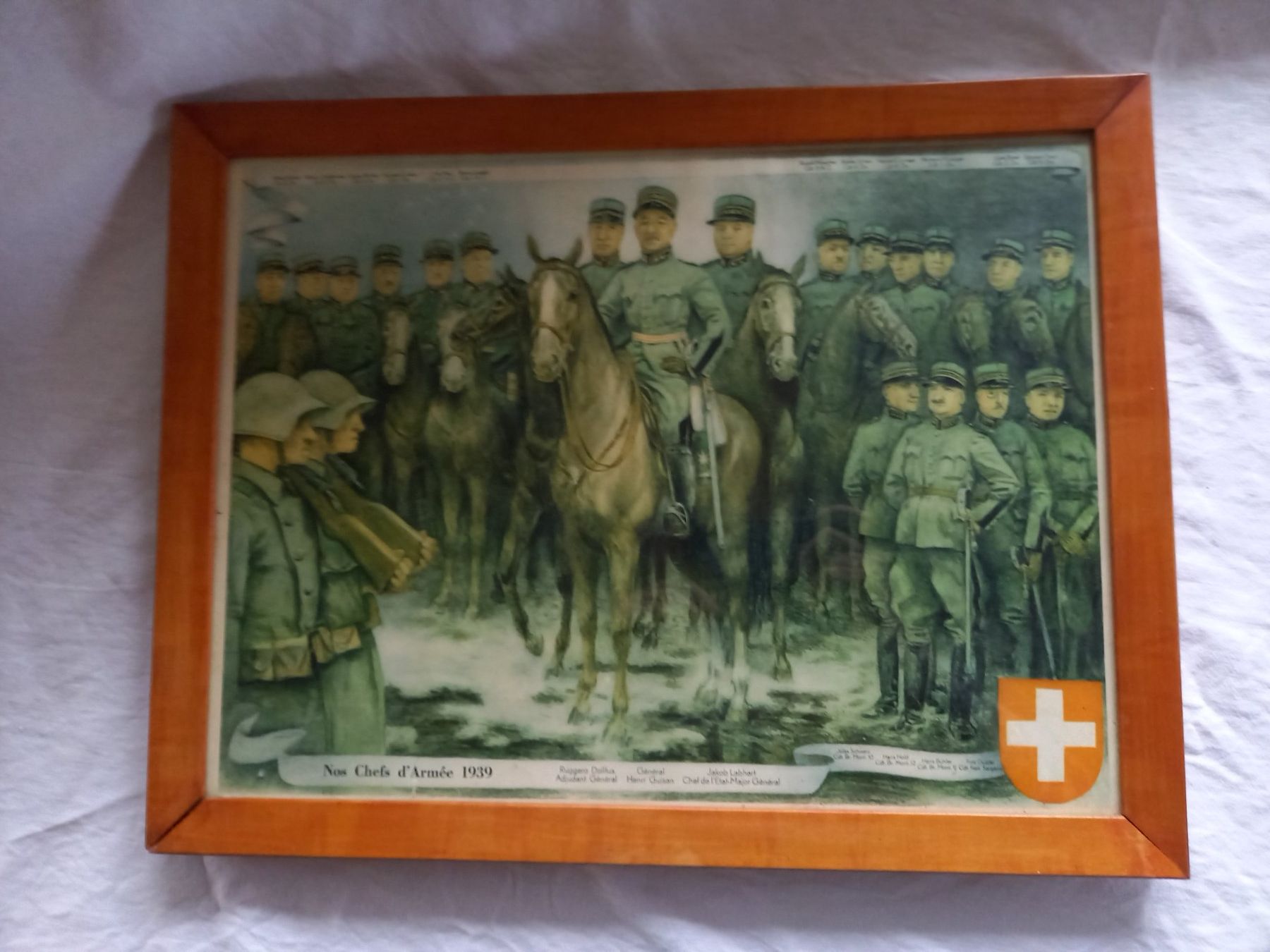 Grafica & Litografie: Lithographie Nos Chefs d'Armée, 1939, sous cadre – Usato da Rossens FR venduto da Souris1