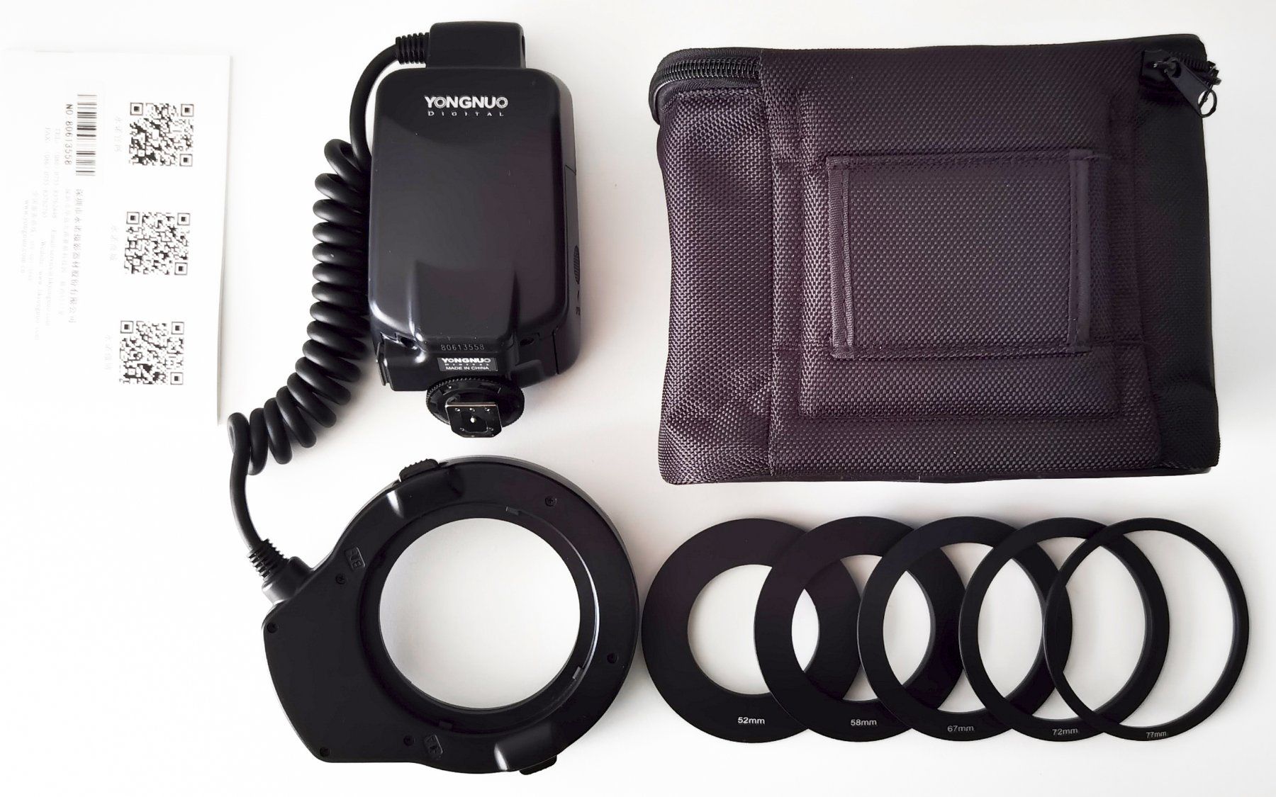 Yongnuo Blitze: Ringblitz Yongnuo YN-14EX und Tasche – Gebraucht aus Jonen von Wolfgang.Wahl 1
