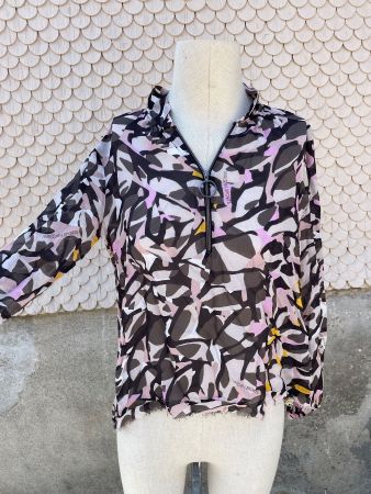 MARC CAIN Zip Bluse Gr. 36 / N2