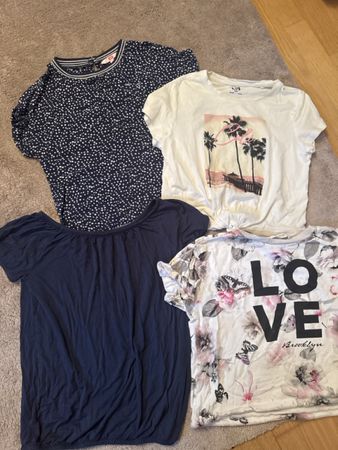 4 Mädchen Shirts, Grösse 134