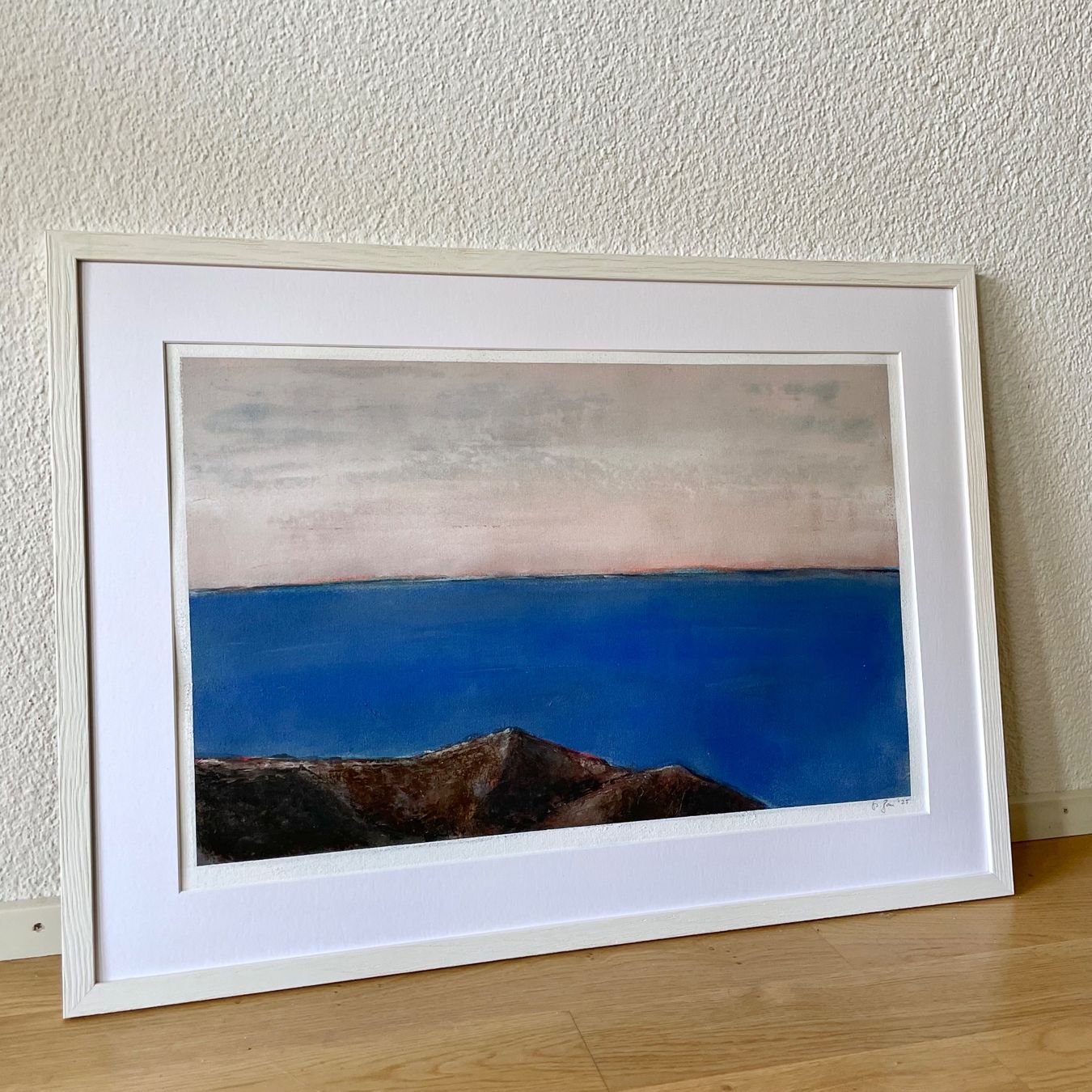 Tableaux: Felsen Klippe Normandie Meer Moderne Kunst Impressionismus – Neuf (Voir description) à St. Niklausen LU par Stefan_Bammert_Art