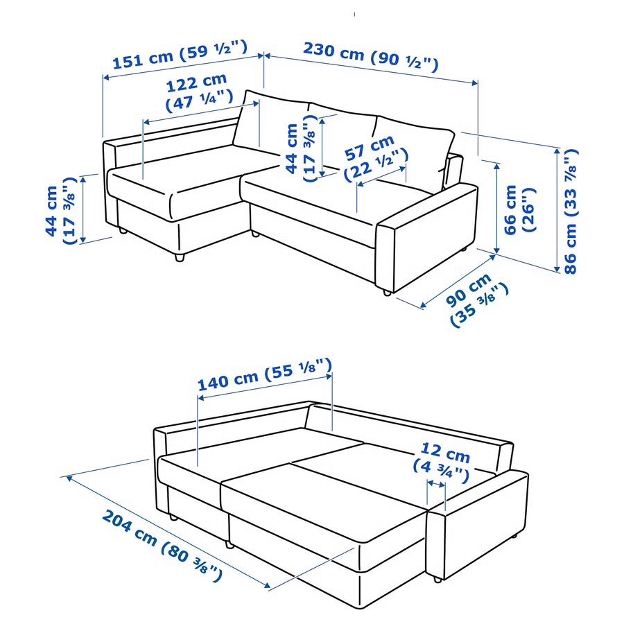 Ikea Divani: Sofa / Ecksofa FRIHETEN IKEA mit Schlaffunktion – Usato da Winterthur venduto da emc_tk7z 2