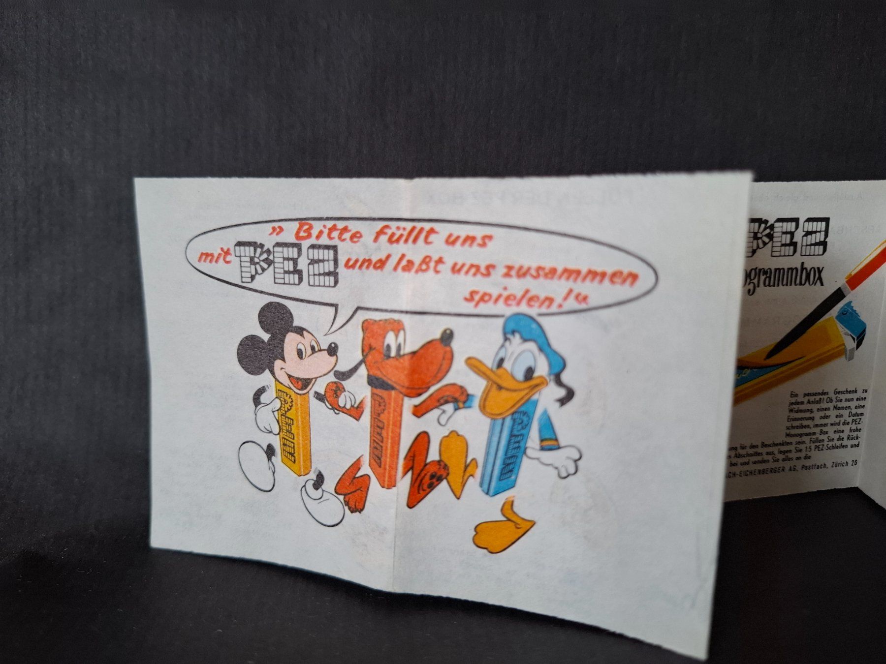 Disney Giocattoli: Pez Disney Aeschbach Eichenberger Werbeflyer Broschüre – Usato da Genève venduto da justnotsocommon 2