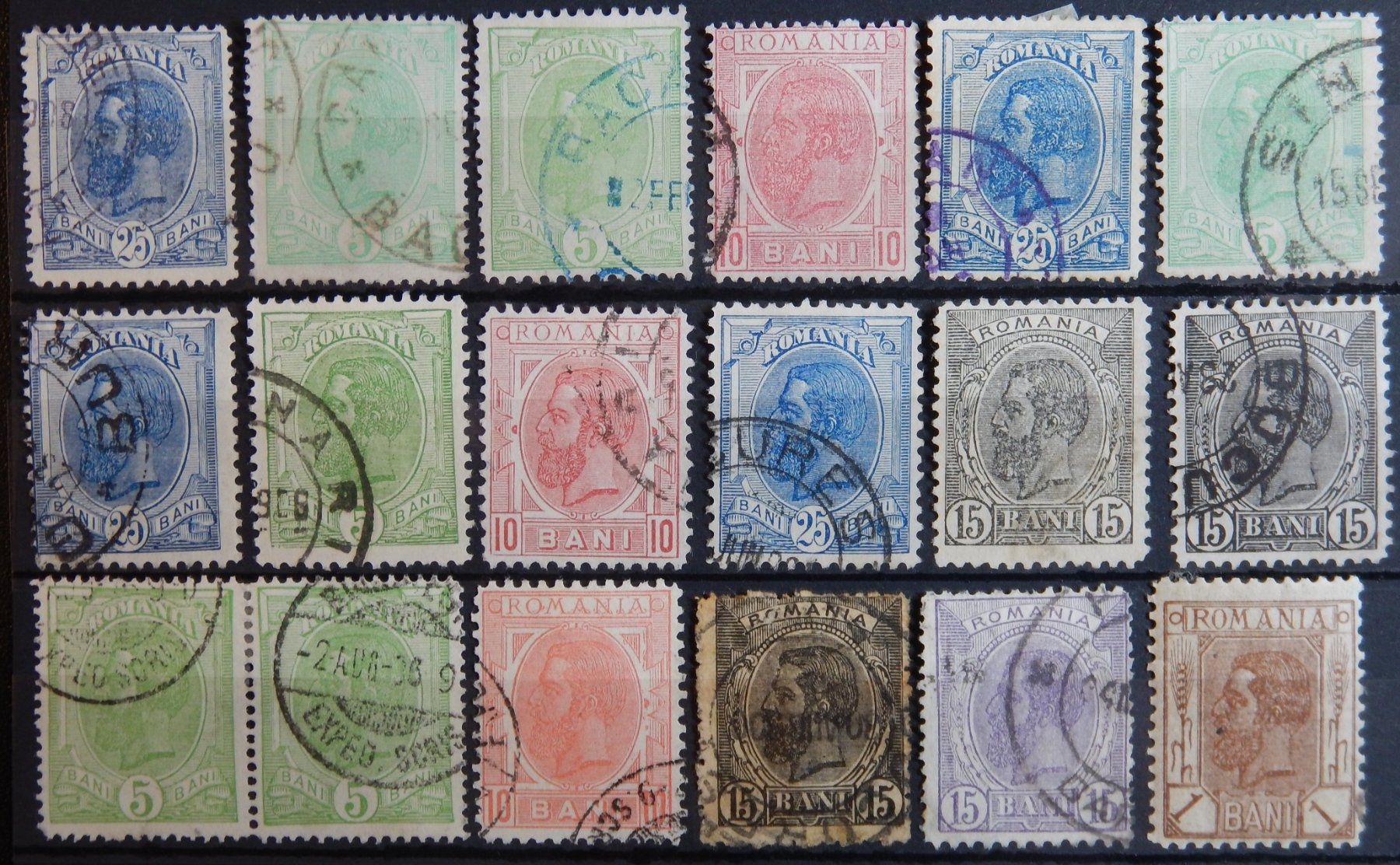 Tutti i francobolli: Rumänien ex. Kat. 113-138 gest. 1898/1900 – Usato da Zürich venduto da Muehlekauf