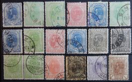 Rumänien ex. Kat. 113-138 gest. 1898/1900