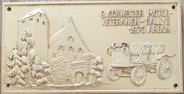 Plakette 9.SCHWEIZER MOTOR-VETERANEN-RALLYE 1970 ARBON