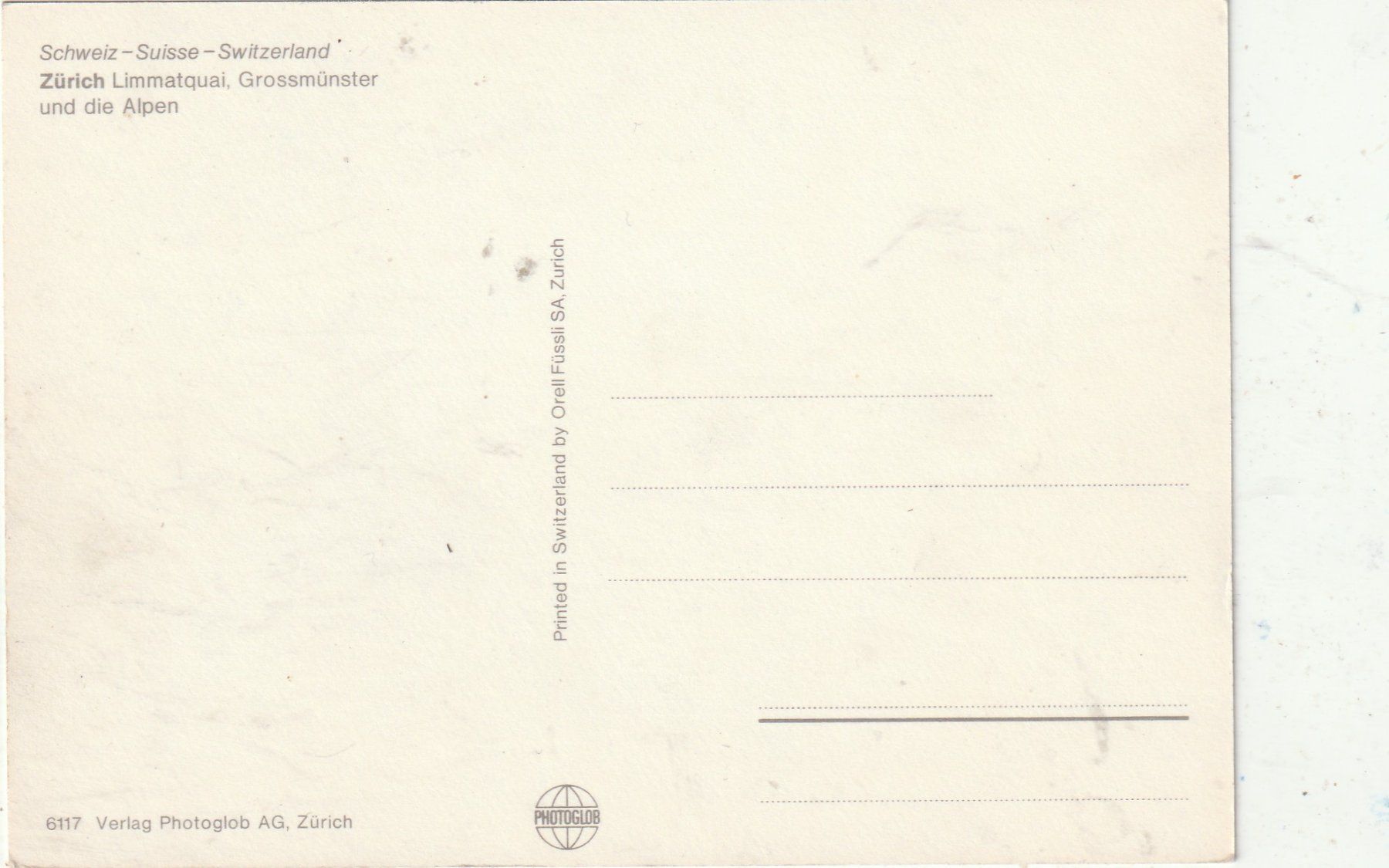 Cartes postales: Zürich – D'occasion à Lumbrein par made02 1