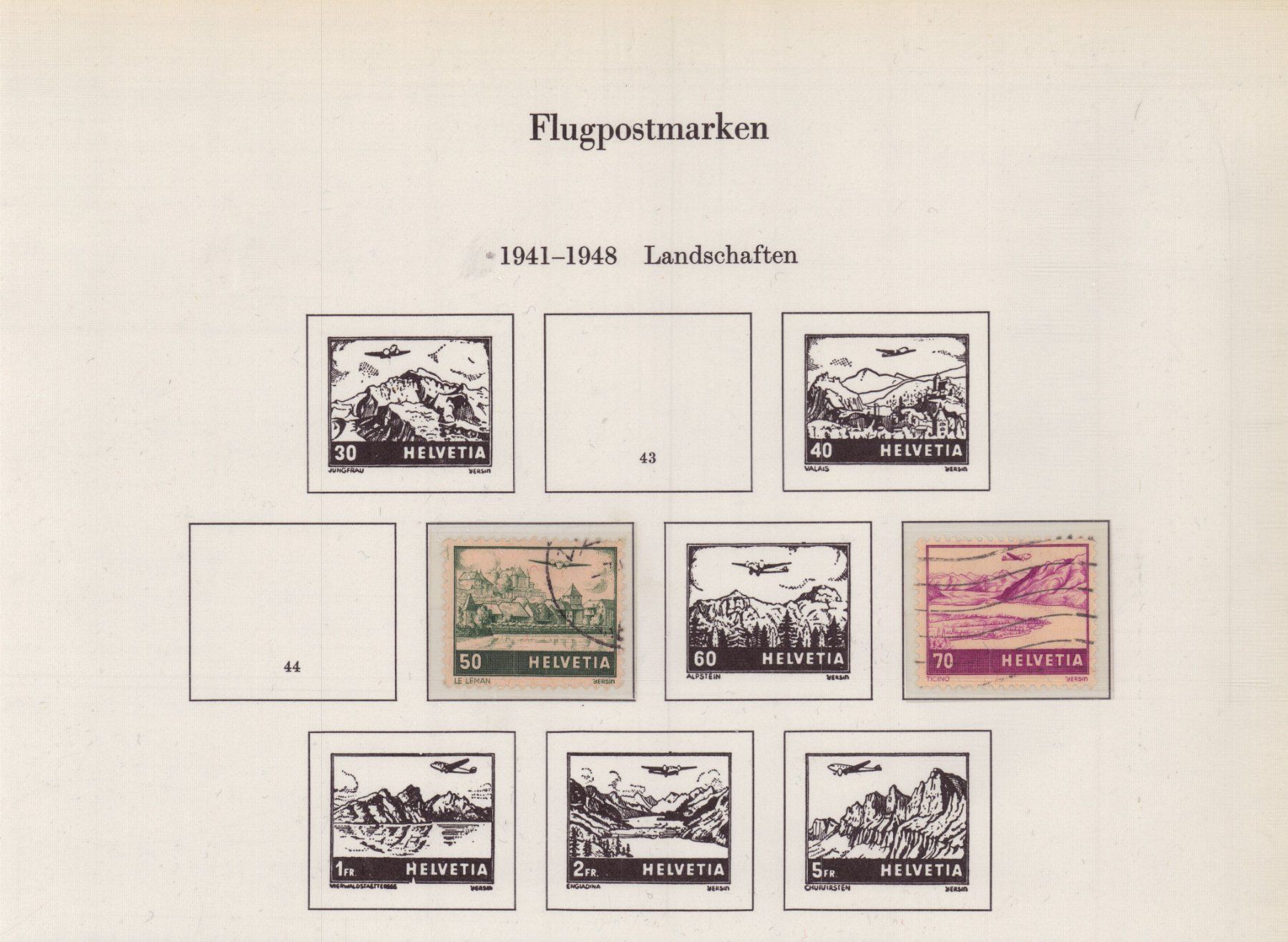 Tutti i francobolli: Flugpost Briefmarken Los – Usato da Eggersriet venduto da stamp303 2