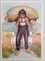 Bundesfeierpostkarte Nr.54a - 1931 - Senn mit Ziegen