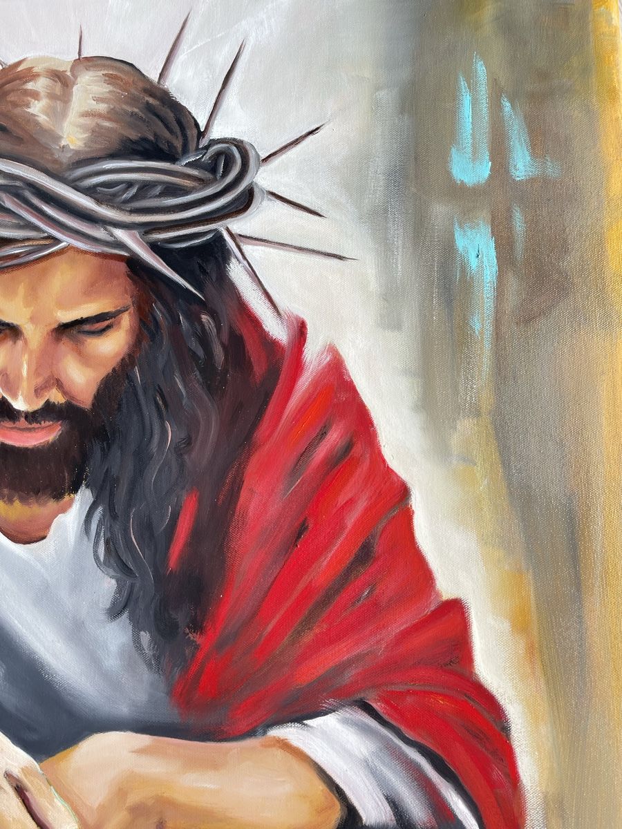 Dipinti: JESUS - Ölbild 80x80 – Nuovo (secondo la descrizione) da Buchs SG venduto da ViccaArt 2