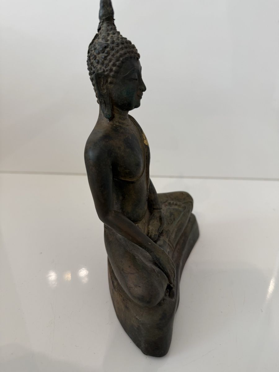 Sculture & Statue: Bouddha Bronze d'Exception - Rare Style Sukhothai – Usato da Vaux-sur-Morges venduto da GothamCity 3