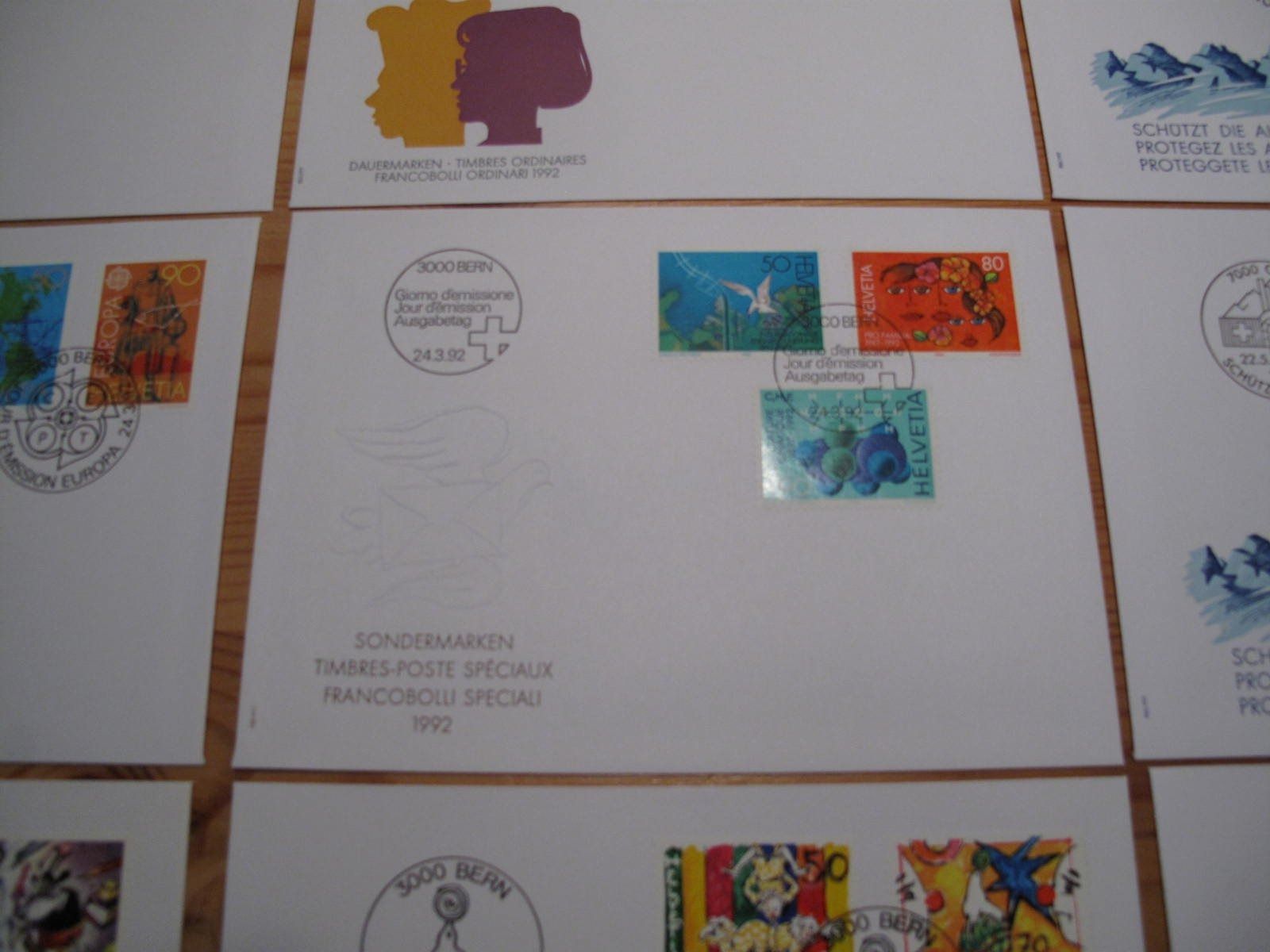 Tous les timbres: Schweiz FDC 1992 – D'occasion à Wil SG par fva01 1
